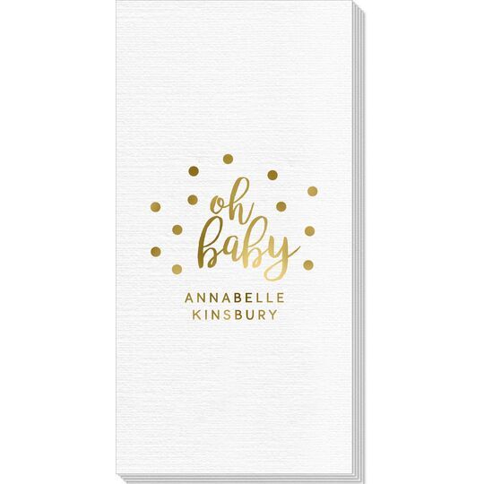 Confetti Dots Oh Baby Deville Guest Towels